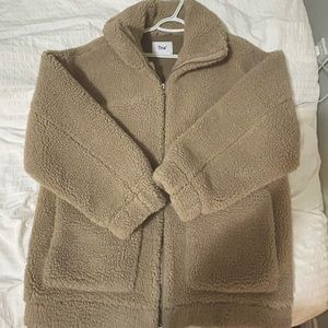 TNA Sonama Teddy Jacket in Camel Tan